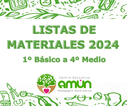 LISTADO DE MATERIALES 2024